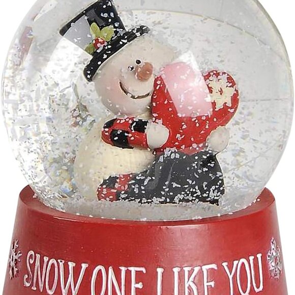 Snow One Like You Christmas Snow Globe with Snowman - Picture 1 of 2